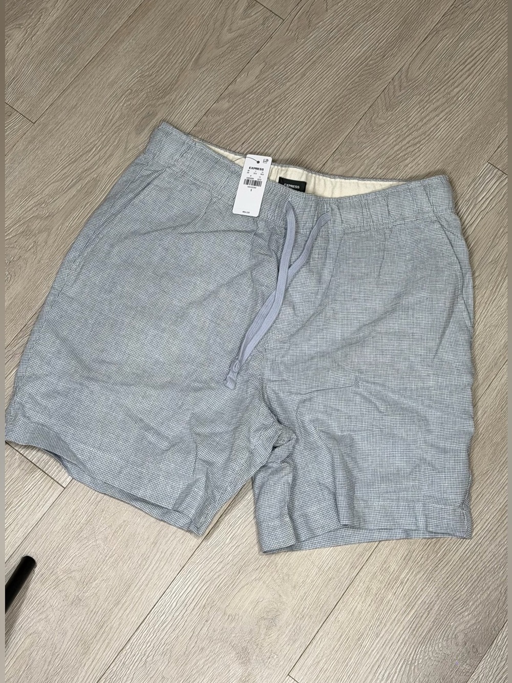 Express Men's Light Blue Drawstring Hybrid Shorts